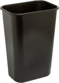 Wastebasket, 10.25 Gallons, 20 1/2in.H x 15 1/2in.W x 11 1/2in.D, Black, WB0196