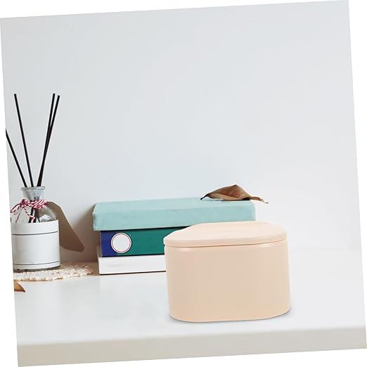 Slim Desktop Waste Bin Pressing Type Small Rubbish Can Lidded Garbage Bin for Table for Office Study Bedroom