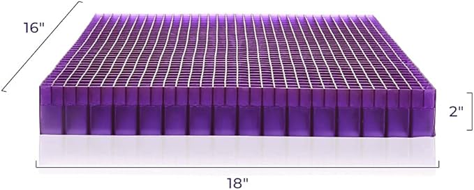 Purple Double Seat Cushion and Back Cushion Bundle