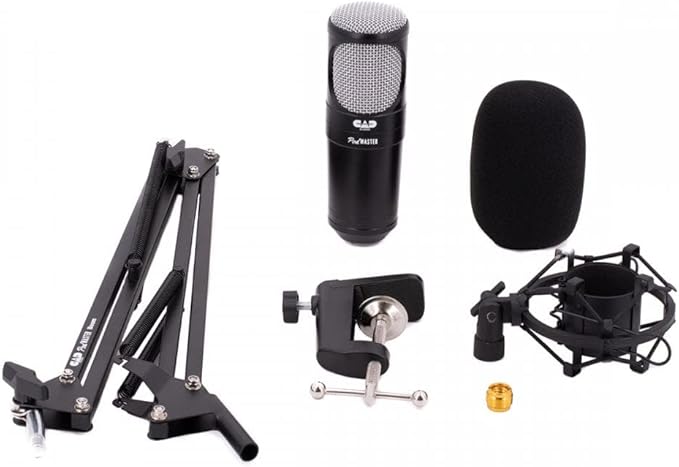 CAD PM1200 PodMaster™ SuperD Professional Broadcast / Podcasting Microphone with SuperD VOG Dynamic Capsule, supplied with Broadcast Boom Mic Stand