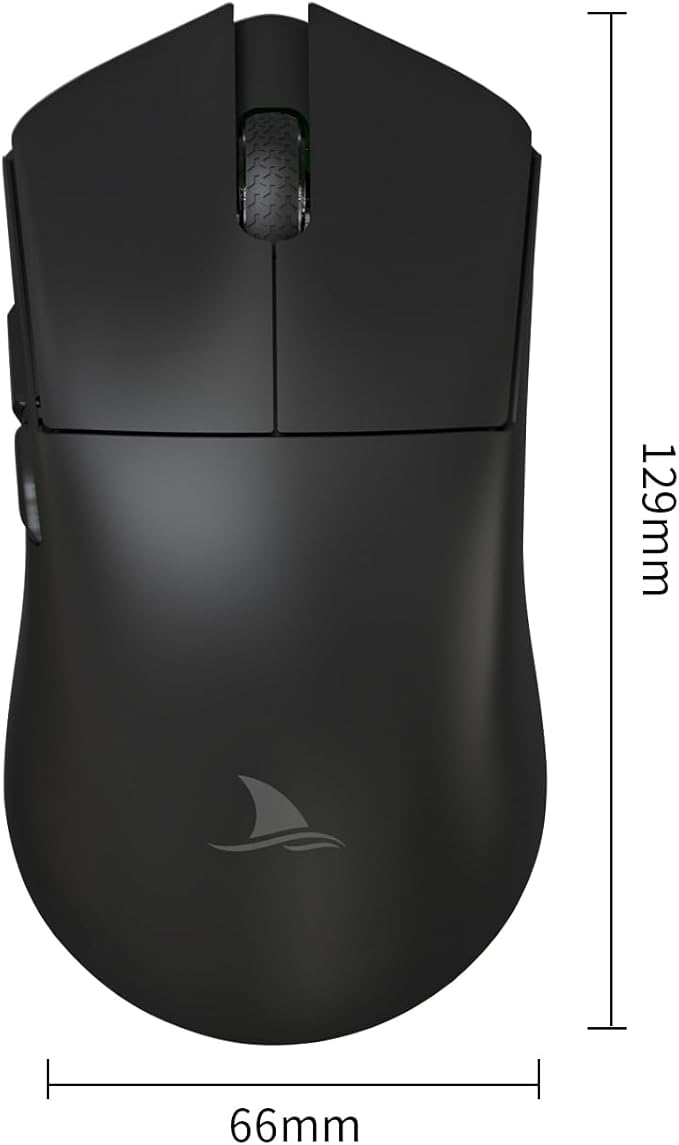 Darmoshark M3 Wireless Gaming Mouse,Tri-Mode 2.4G/USB-C/Bluetooth Mouse Up to 26000DPI,PAW3395 optical sensor Lightweight 58g,8 programmable button 500MAh Battery Life,Computer Mouse for Laptop,PC,Mac