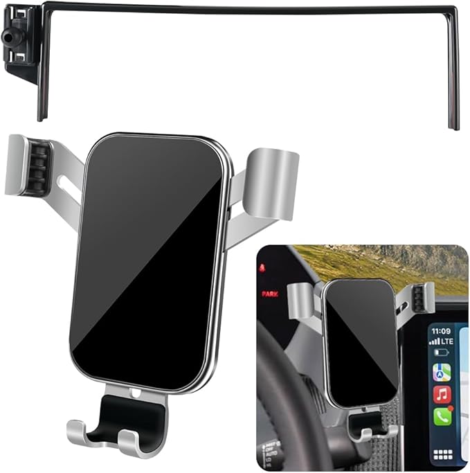 Car Phone Holder for Toyota bZ4X 2023 2024 2025 and Subaru Solterra 2023 2024 2025 Auto Interior Accessories Best Cell Phones Mount Cellphone Mobile Cradle Charging Navigation Screen Stand