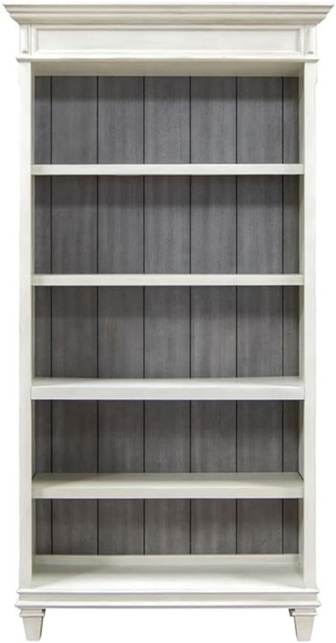 BOWERY HILL Set of 3 L-Shaped Office Desk & Open Bookcase & File Cabinet - White