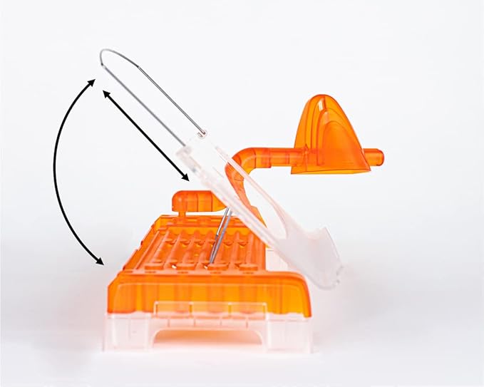 MemoScape Adjustable in-Line Document Holder for Typing | Reduces Neck Strain, Improves Focus, Boosts Desk Organization, and Workflow | Paper Holder Stand for Desk and Home Office - Orange (VUR 4060)