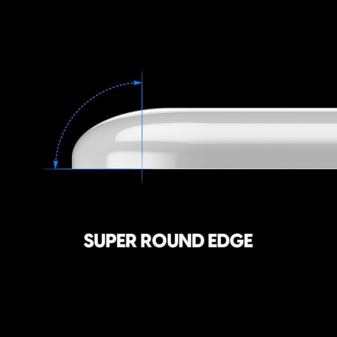 Superglide Glass Mouse Skates - Super Smooth Glide, Polished Round Edge, Super Fast Gaming Mouse Feet with Durable Sole for Pulsar X3 LHD Series (Type-S, White)