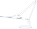 Neatfi XL 24W LED Desk Lamp – 2,200 Lumens | 23” Wide Shade | Dimmable Eye-Caring Task Light | Adjustable Arm | Office, Study, Crafting & Nail Techs (White, Non-CCT with Base)