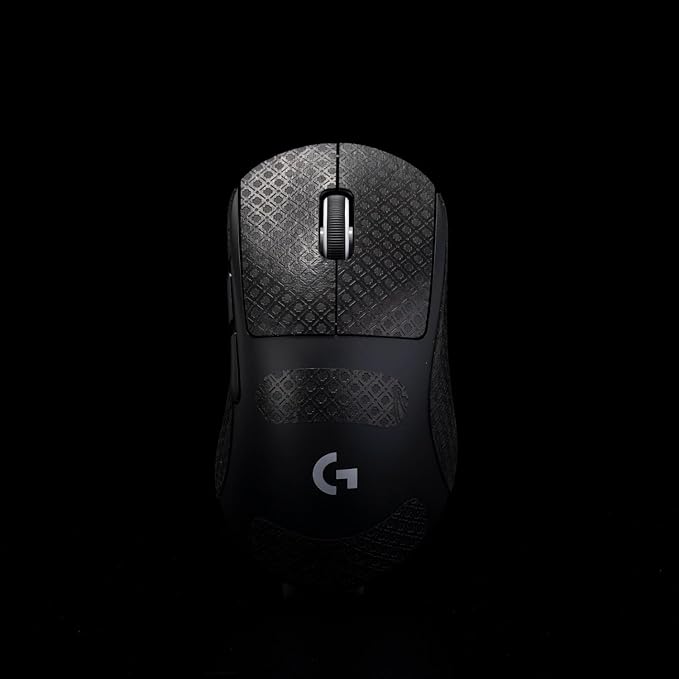 Grip Tape for logitech G Pro X Superlight 2 DEX (GPW4) - Anti-Slip,Enhanced Control, Sweat Resistance,Improves FPS Gaming Grip & Mouse Protection [Pre-Cut] Black 0.3mm