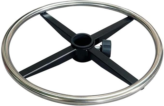 Swivel Office Chair Footrest Ring Accessory Stainless Steel for Office Desk Chair, 40cm