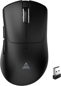 SOLAKAKA SM805 Lightweight Wireless Gaming Mouse,24000 DPI,Tri-Modes Connection,BT5.0/Type-C Wired/2.4G Wireless Mouse Gaming with 2 Side Buttons, Engineering Grip Custom Mouse for Gamer,Black