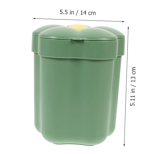 COHEALI Slim Desktop Trash Can Small Office Desk Bin Decorative Cartoon Shaped Wastebasket for Kitchen Bedroom