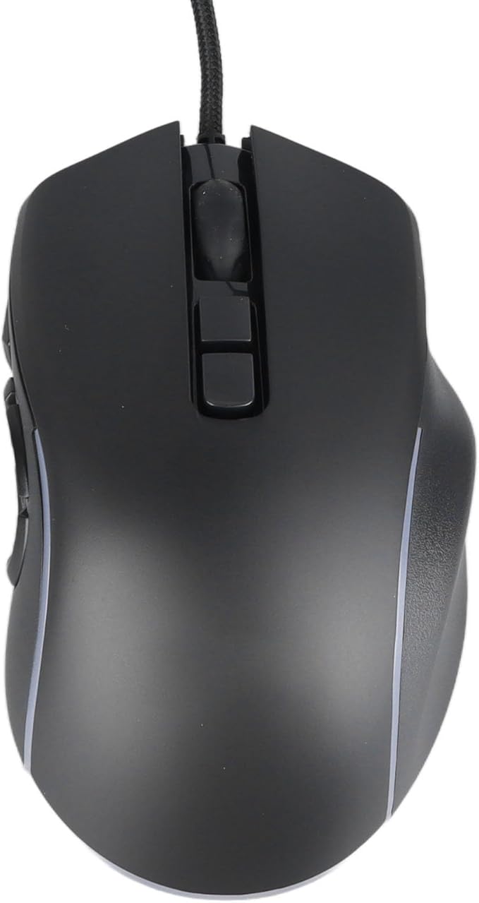 Sanpyl Wired Gaming Mouse with 10 Programmable Side Buttons, 800-7200DPI 6 Adjustable DPI Shortcut Mouse, Office Gaming Multi Mode Adjustable Backlight Braided Wire Mouse (Black), Sanpylyknopdfqcw-11