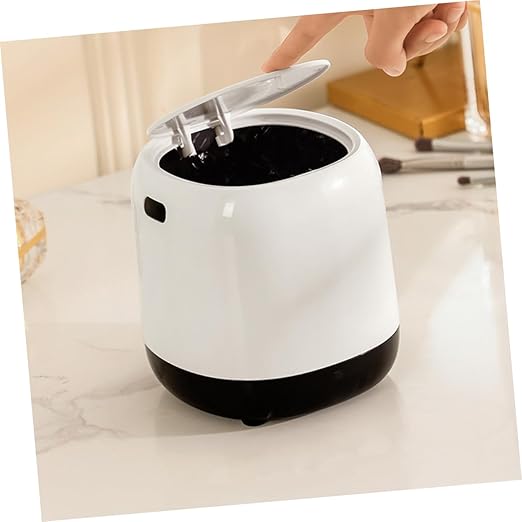 Zerodeko Slim Trash Can Recycle Bin for Office Bedroom Living Room Mini Desktop Garbage Can Portable Easy to Move Small