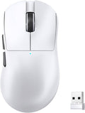 ZIYOU LANG×Magic-Refiner X2 Lightweight Wireless Gaming Mouse,Tri-Mode(2.4G/Wired/BT),25K DPI,PAW3311 Optical Sensor,1000Hz Polling Rate,500mAh,69g Ergonomic Mice for Medium-Large Hands-White
