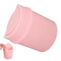 Amosfun Mini Desk Trash Can Small Waste Bin Desk Top Garbage Can Office Slim Swing Lid for Home Office