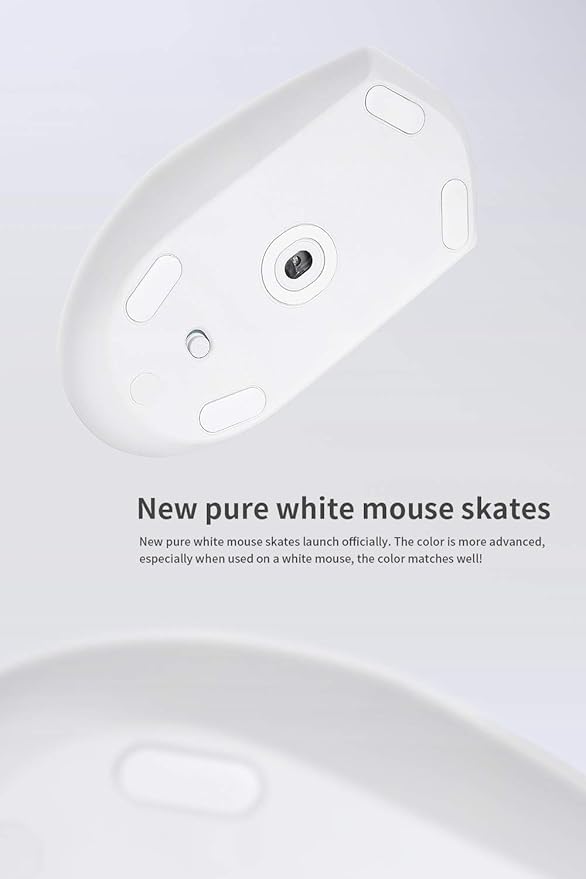 HOTLINEGAMES 2Sets 3.0 Plus Rounded Curved Edges Mouse Feet Skates Compatible with Logitech G Pro Wired,G102,G203 Gaming Mouse Feet Replacement (0.7mm,Smooth Glide,PTFE) Professional Mice Upgrade Kit
