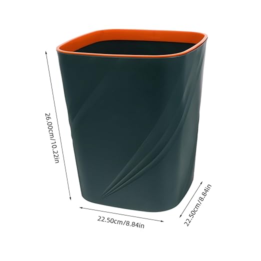 Slim Garbage Bin Waste Can Desktop Wastebasket Cartoon Trash Can Waste Container Office