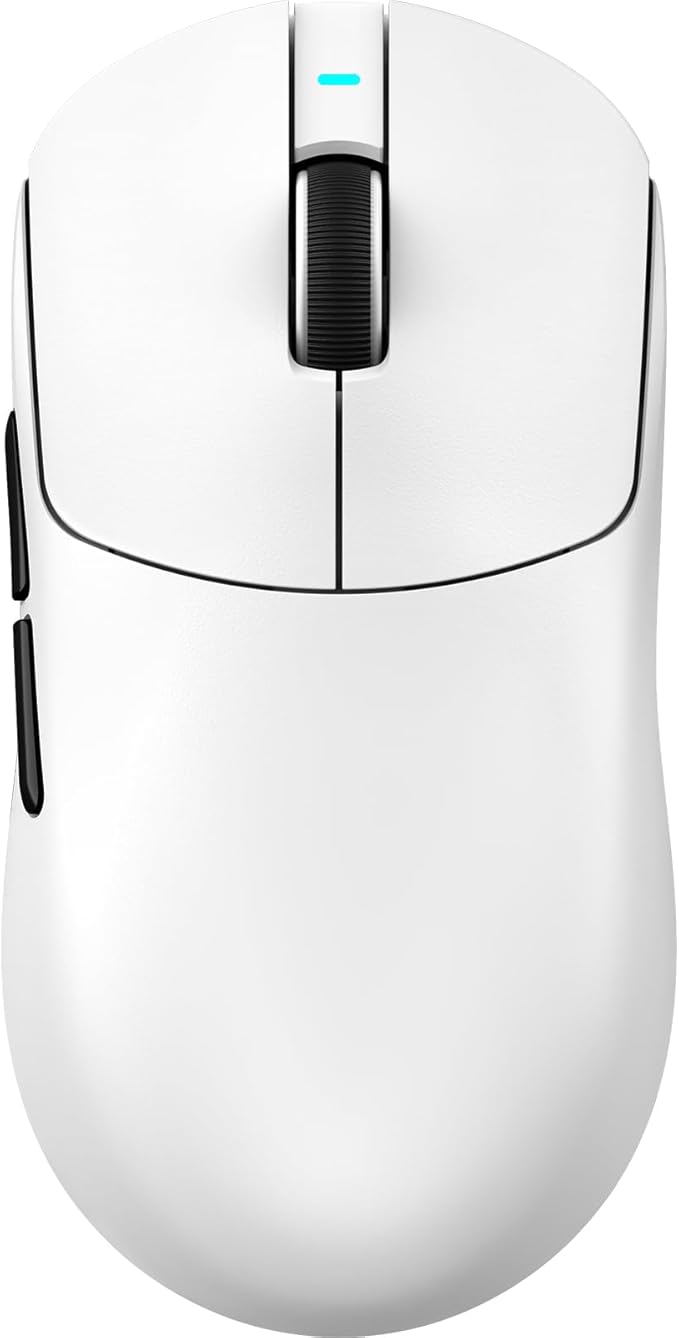 ATTACK SHARK X8 Plus Wireless Gaming Mouse,55g Ultra-Lightweight Wired/BT/2.4GHz Wireless Programmable Mouse,1K Polling Rate,PixArt PAW3395PRO Sensor,40K DPI,Gamer Mice for PC/Win/Mac/Big Hand(White)