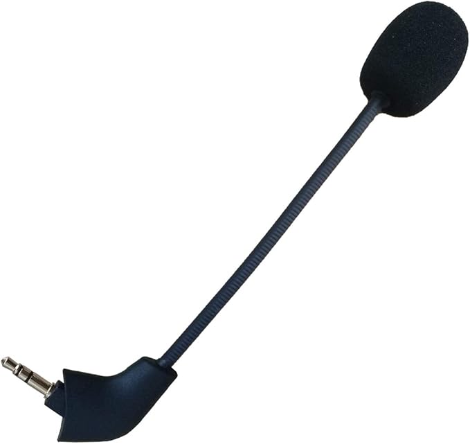 Replacement Mic for Kingston Gaming Headset HyperX Cloud X/II,HyperX Silver Game Headset 3.5mm Detachable Microphone