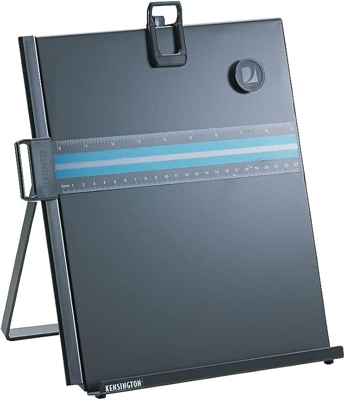 Kensington 62046 Metal Copyholder, 9-1/2-Inch x1-1/2x12-1/2-Inch, Black