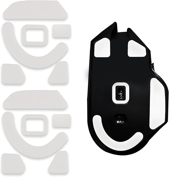 2 Pack V3 X HyperSpee Wireless Esports Gaming Mouse Feet Sliding Stickers, Mice Glass Skates Pad, Replacement Glide Stickers for Smooth Control and Precision on Any Gaming Surface (White PTFE)