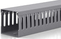 ZhiYo 2x2in Server Rack Cable Management Raceway, Cable Duct Kit, Electrically Safe PVC for Network Wire Management, Open Slot Cord Hider for Computer Under Desk, Grey
