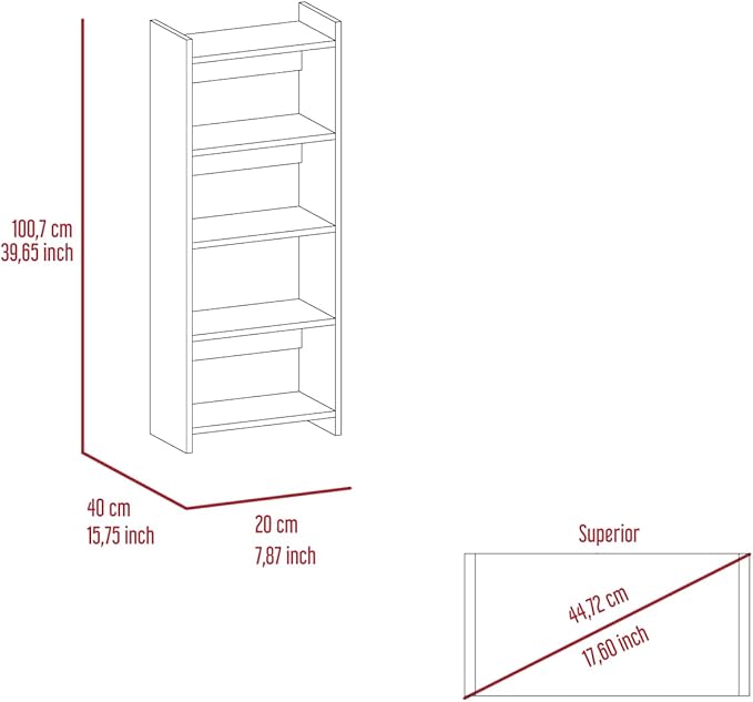 Black Wengue 2-Piece 7-Shelf 1-Drawer Home Office Set for Minimal Space