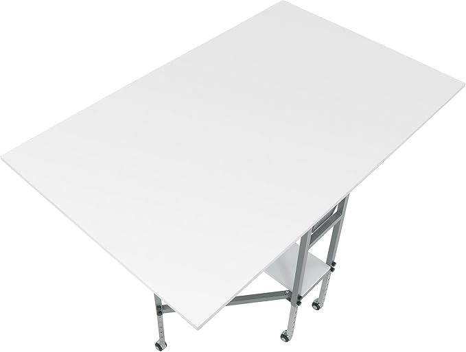Sew Ready Hobby and Cutting Table, Arts and Crafts Table with 2 Mesh Storage Drawers