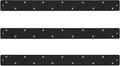 Three by Three Seattle Large Magnetic Strip Bulletin Board (3-Pack) – 28″ × 2.5″ Metal Magnetic Display Board with 12 Neodymium Magnets Each (Black)
