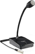 YO-TRONICS YTM-PA316 Professional Push to Talk Commercial Microphone, Gooseneck Wired Mic with XLR Connector, Dynamic Paging for Public Voice Announcements, Podium, Desktop, Meeting, Video Conference