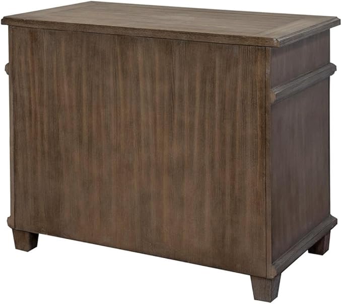 BOWERY HILL Set of 3 Credenza Office Desk & Open Bookcase & Filing Cabinet