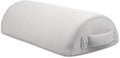 Ergonomic Memory Foam Footrest for Relieving Foot Sole, Ankle, Shank - Grayish-White Net Cloth