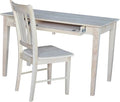 International Concepts Desk with Chair Unfinished