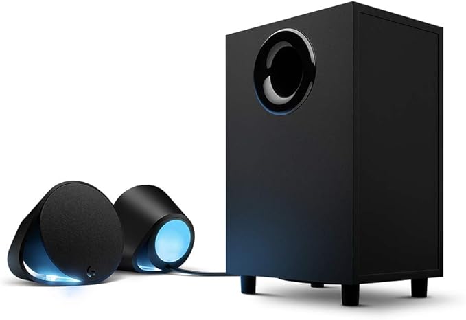 Logitech G560 LIGHTSYNC PC Gaming Speakers with Game Driven RGB Lighting Bundle with Logitech G502 Hero High Performance Gaming Mouse