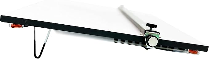 Proartek PK00019 Model PXB42 Portable Drafting Drawing Board 30" x 42"; PXB Series; Adjustable Aluminum Parallel Straightedge; Carry Handle; Architecture Tool for Students and Professionals