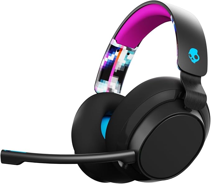Skullcandy SLYR Multi-Platform Wired Gaming Headset, Removable Mic, Durable and Comfortable Lightweight Design, Ultra-Soft Memory Foam Ear Cushions, PC, Xbox, PlayStation - Black Digi-Hype