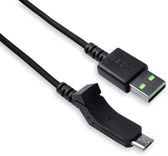 USB Cable/Line Charging Cable Compatible for Razer Lancehead Wireless Gaming Mouse RZ01-02120100-R3U1