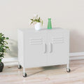 Industry Style,Storage Cabinet,Office Cabinet,Bookcase,Sideboard,File Cabinet,Multifunctional Cabinet,Storage Furniture,for Home,Living Room,Apartment,Office, White 23.6"x13.8"x19.3" Steel