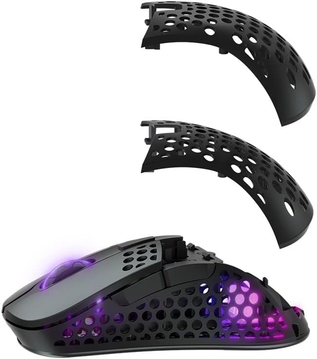 Xtrfy M4 Wireless, Wireless Ultra-Light Gaming Mouse, Optimised for E-Sports, 2.4 GHz, RF RGB Lighting, Adaptable Ergonomic Right-Handed Mouse, Rechargeable, Black