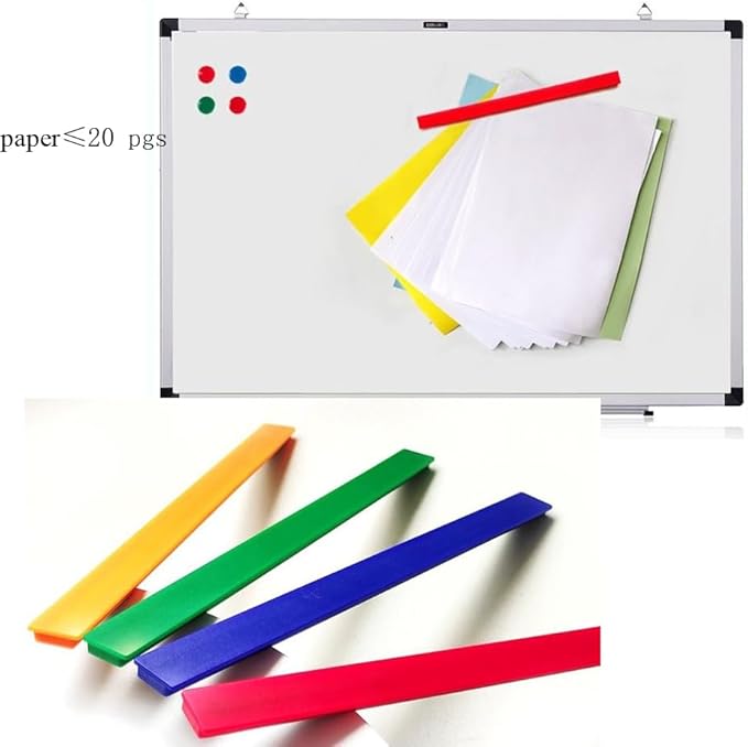 Colorful Magnetic Bar for Bulletin Board - Memo Strip Set Magnet Strip Tape, School Office Home Stationery Bar for Fridge 7.9 Inch/12inch 6 Color