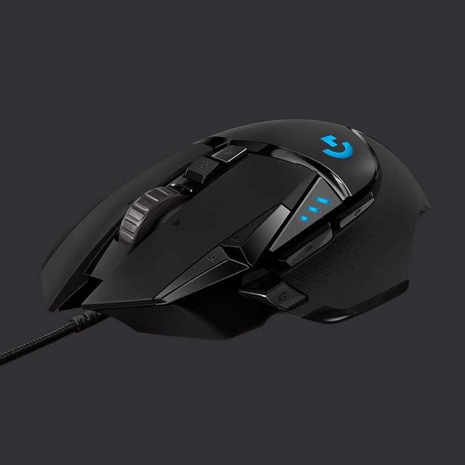 Logitech G935 Over Ear Wireless Headset, Black + Logitech G502 Gaming Mouse 11-Button Gaming Mouse, Black