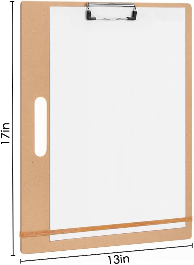 Sketch Board - 13" x 17" Portable Art Portable Drawing Board with Handle, Pack of 2
