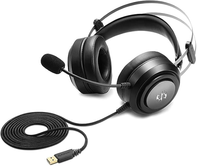 Sharkoon SHA-SGH30 Gaming Headset, Virtual 7.1 Compatible (Windows Only), Compatible with PC/PlayStation 4/PlayStation 5