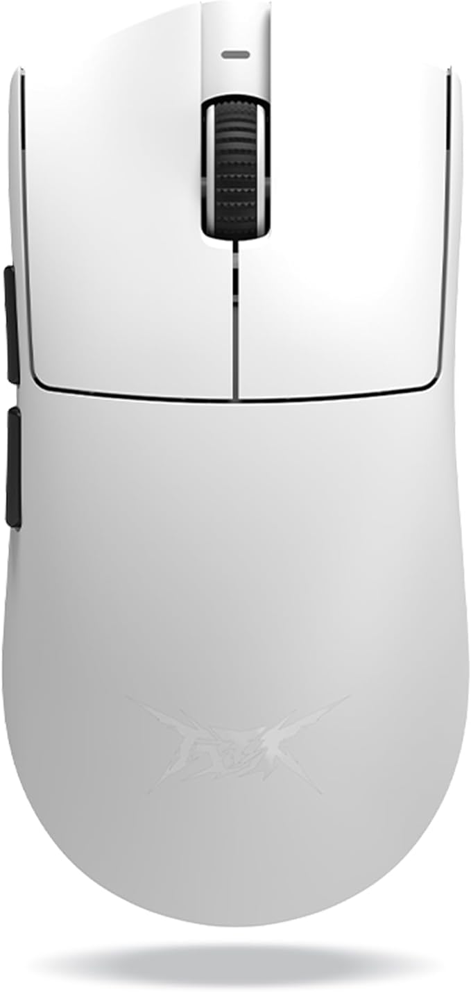 ATK Blazing Sky X1 Wireless Gaming Mouse – Ultra-Light 49–54 g, PixArt PAW3950/3950 Ultra Sensor, Quad-Mode Connectivity, 8K Polling, Optical Switches, Nordic 52840 MCU (X1 SE, White)