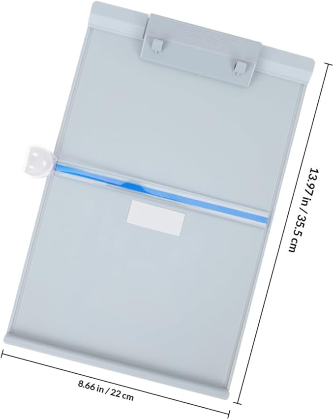 VILLCASE Adjustable Document Holder for Desk with Removable Ruler Pencil Storage Lightweight Plastic Copyholder for Typing Reading at Home Office School