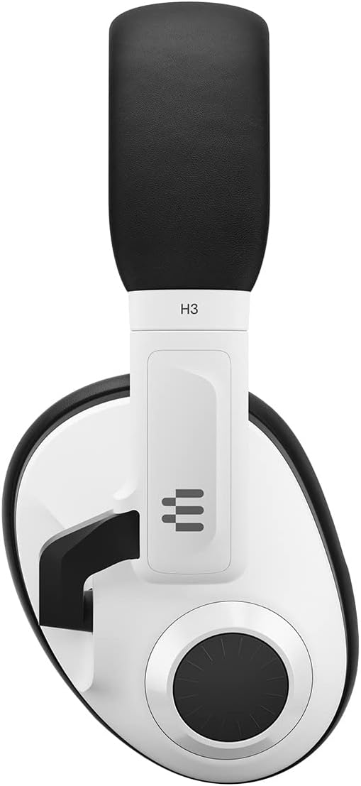 EPOS H3 Closed Acoustic Gaming Headset with Noise-Cancelling Microphone - Plug & Play Audio - Around The Ear - Adjustable, Ergonomic - for PC, Mac, PS4, PS5, Switch, Xbox - White