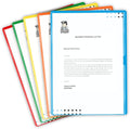 Doctor Stuff - 25 Pack L-Type Vinyl Plastic File Folders Letter Size, 5 Assorted Colors Pocket Project Folders Clear Front, Documents Holder for Home, High School, Office and Medical Files