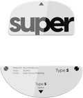 Superglide Glass Mouse Skates - Super Smooth Glide, Polished Round Edge, Super Fast Gaming Mouse Feet with Durable Sole for Pulsar ZywOo (Type-S, White)