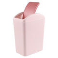4.2 Gallon Slim Swing Top Garbage Can, Kitchen Trash Can with Swing Lid, Pink