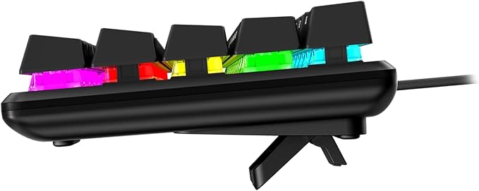 HyperX Alloy Origins 60 - Mechanical Gaming Keyboard, Ultra Compact 60% Form Factor, Double Shot PBT Keycaps, RGB LED Backlit, NGENUITY Software Compatible - Linear HyperX Red Switch,Black