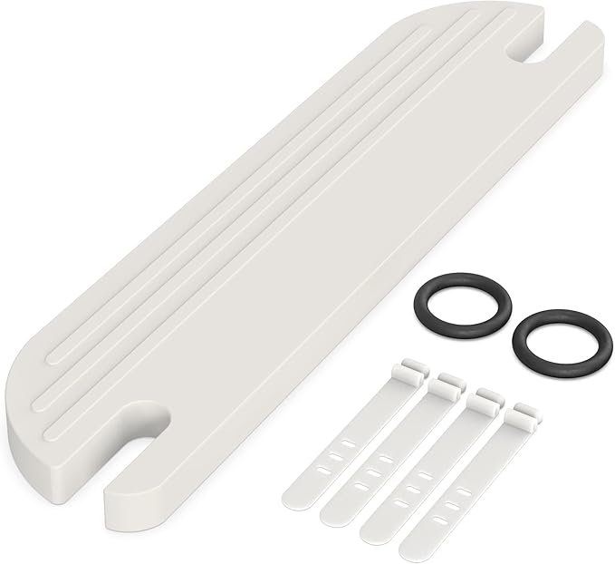 White IKEA High Chair Foot Rest, Compatible with Antilop Chairs | Adjustable, Reversible & Non-Slip Footrest for IKEA Chair - Made with Durable Polypropylene - Antilop Accessories